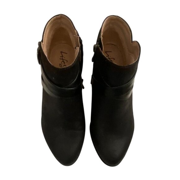 Lifestride Velocity 2.0 Faux Suede Ankle Booties-Black-Size 7M-GUC - Picture 3 of 9